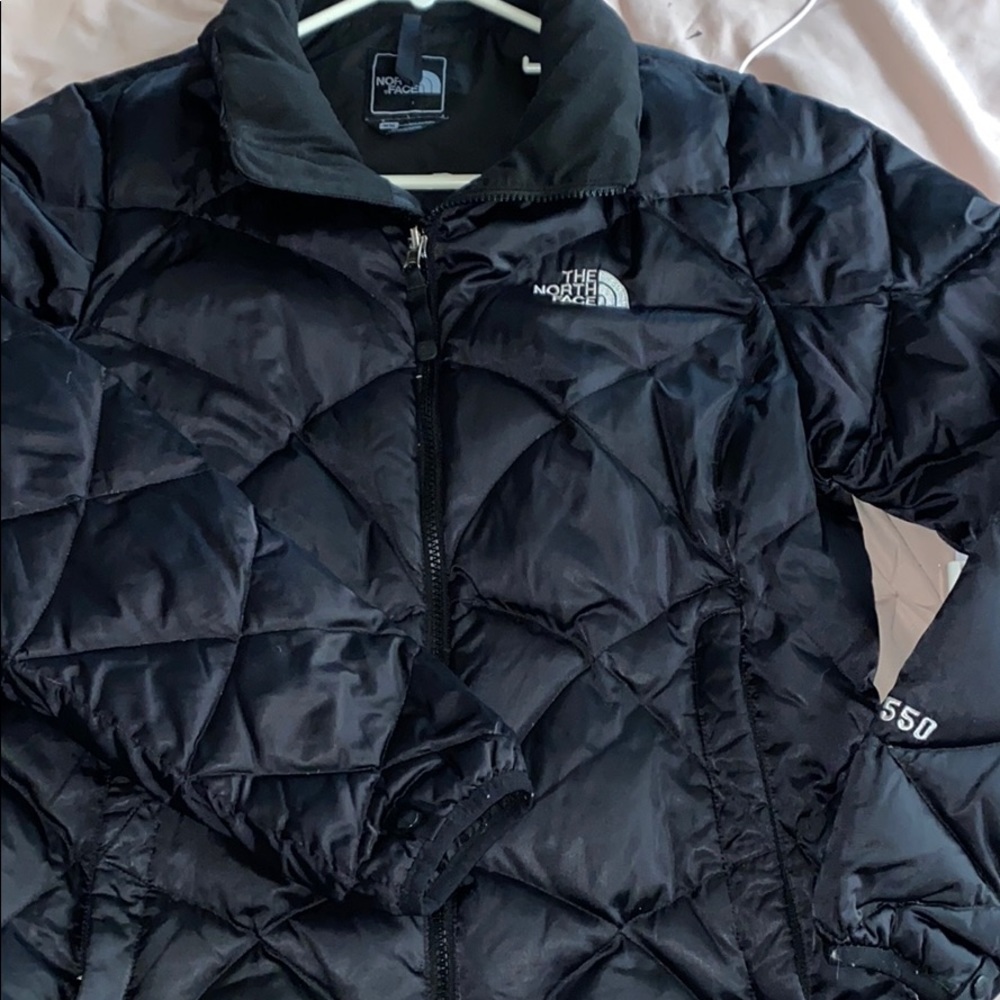 THE NORTH FACE BLACK ZIP UP JACKET